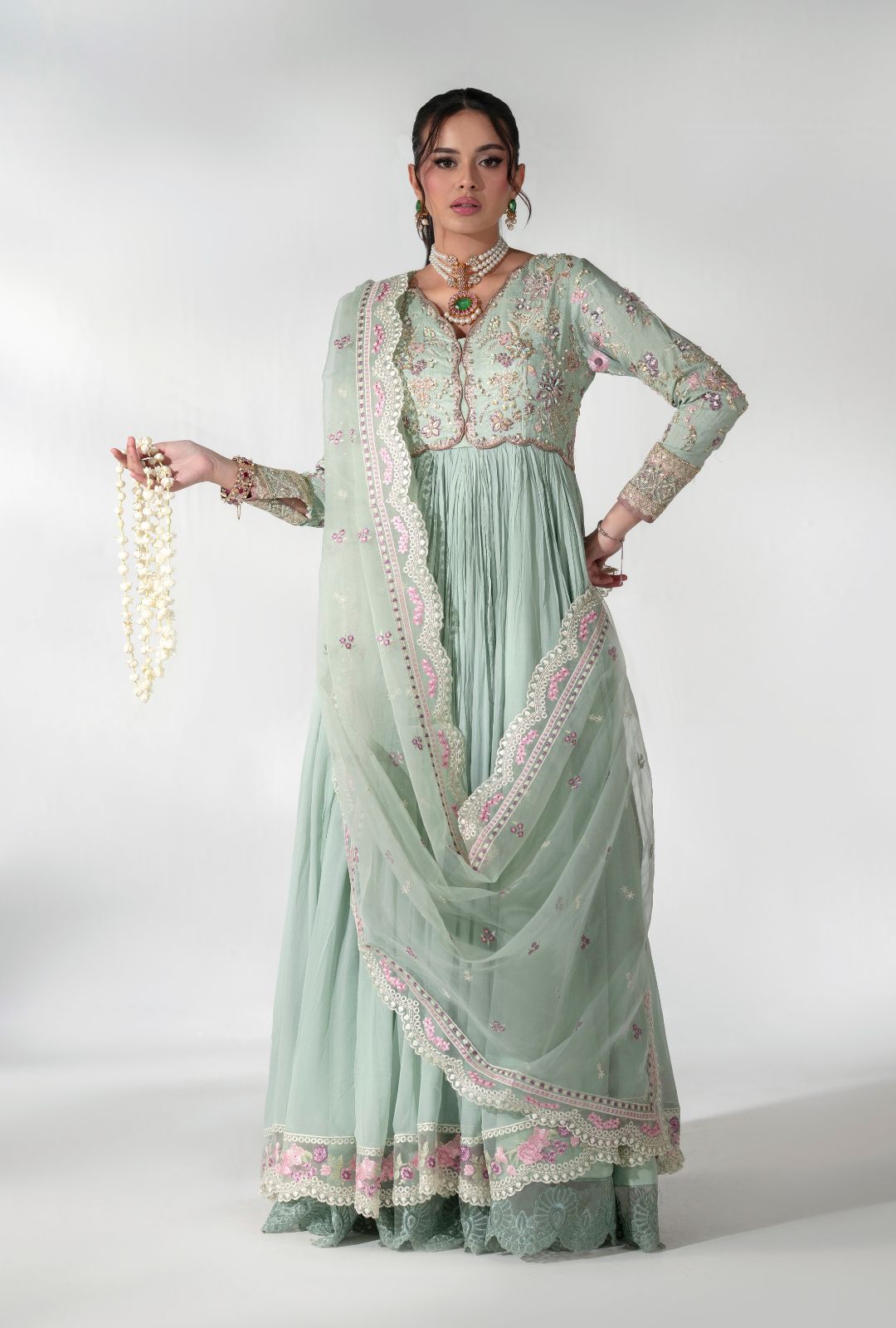AJR Couture | Luxe Pret 25 | Satin Serenity - Official AJR Couture - Agha Fabrics UK