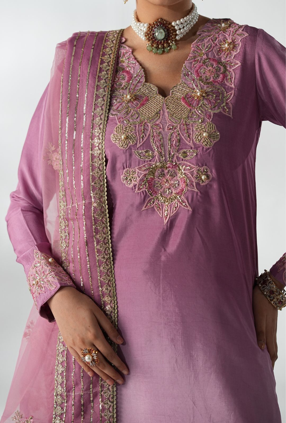 AJR Couture | Luxe Pret 25 | Floral Fusion - Official AJR Couture - Agha Fabrics UK