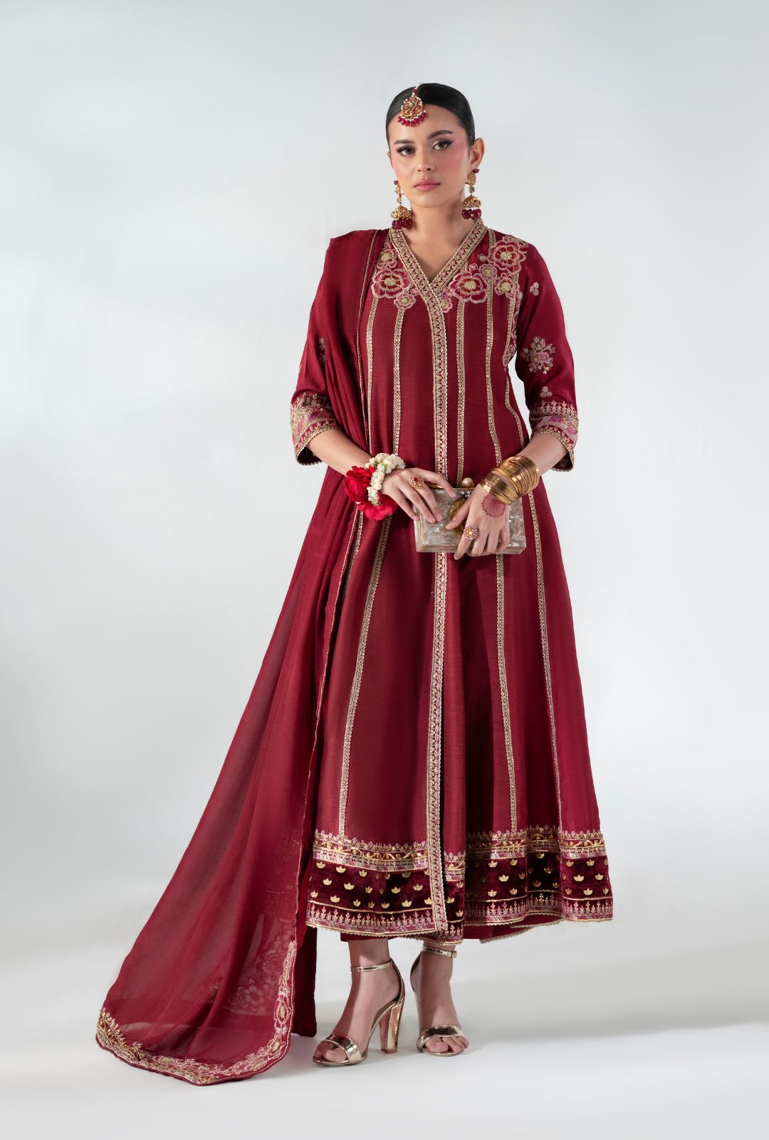 AJR Couture | Luxe Pret 25 | Ruby Raffia - Official AJR Couture - Agha Fabrics UK