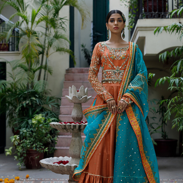 Wahajmkhan | Bahar Begum Formals | RUSTIC TURQUOISE