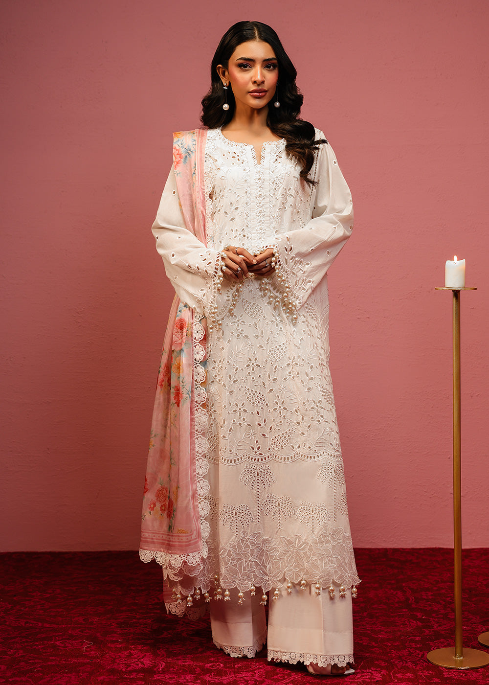 Al Karam | Schiffli Capsule | RTS | SHIRT, TROUSER & DUPATTA 8 - Official Al Karam - Agha Fabrics UK