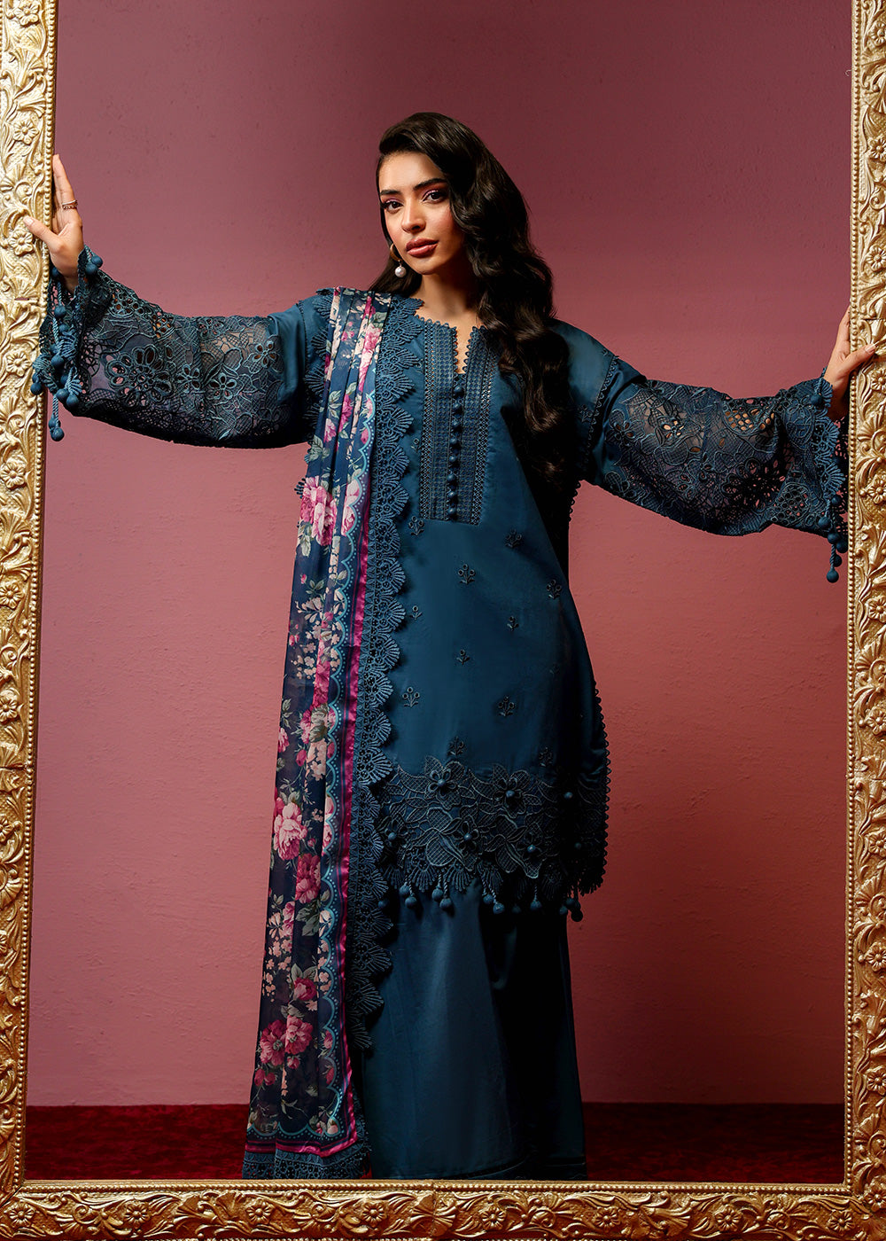 Al Karam | Schiffli Capsule | RTS | SHIRT, TROUSER & DUPATTA 3 - Official Al Karam - Agha Fabrics UK