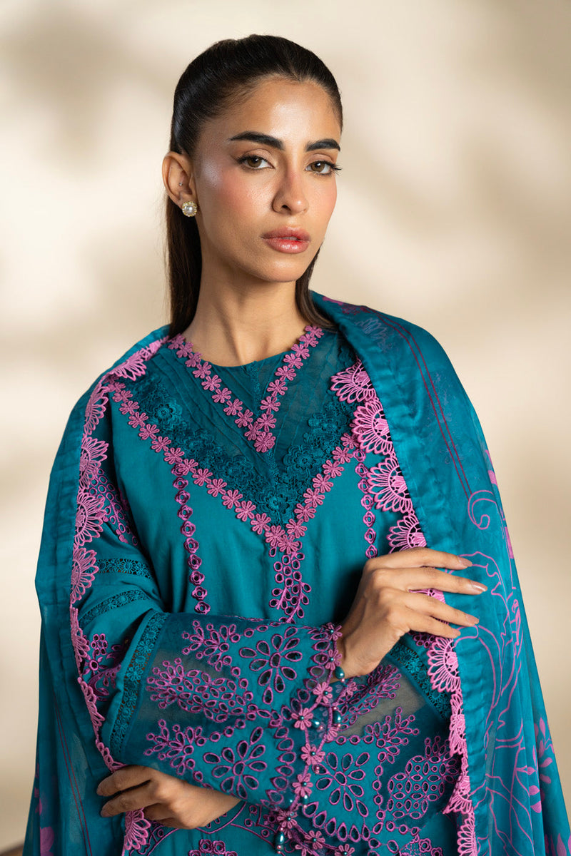 Al Karam | Schiffli Capsule | RTS | SHIRT, TROUSER & DUPATTA 5 - Official Al Karam - Agha Fabrics UK