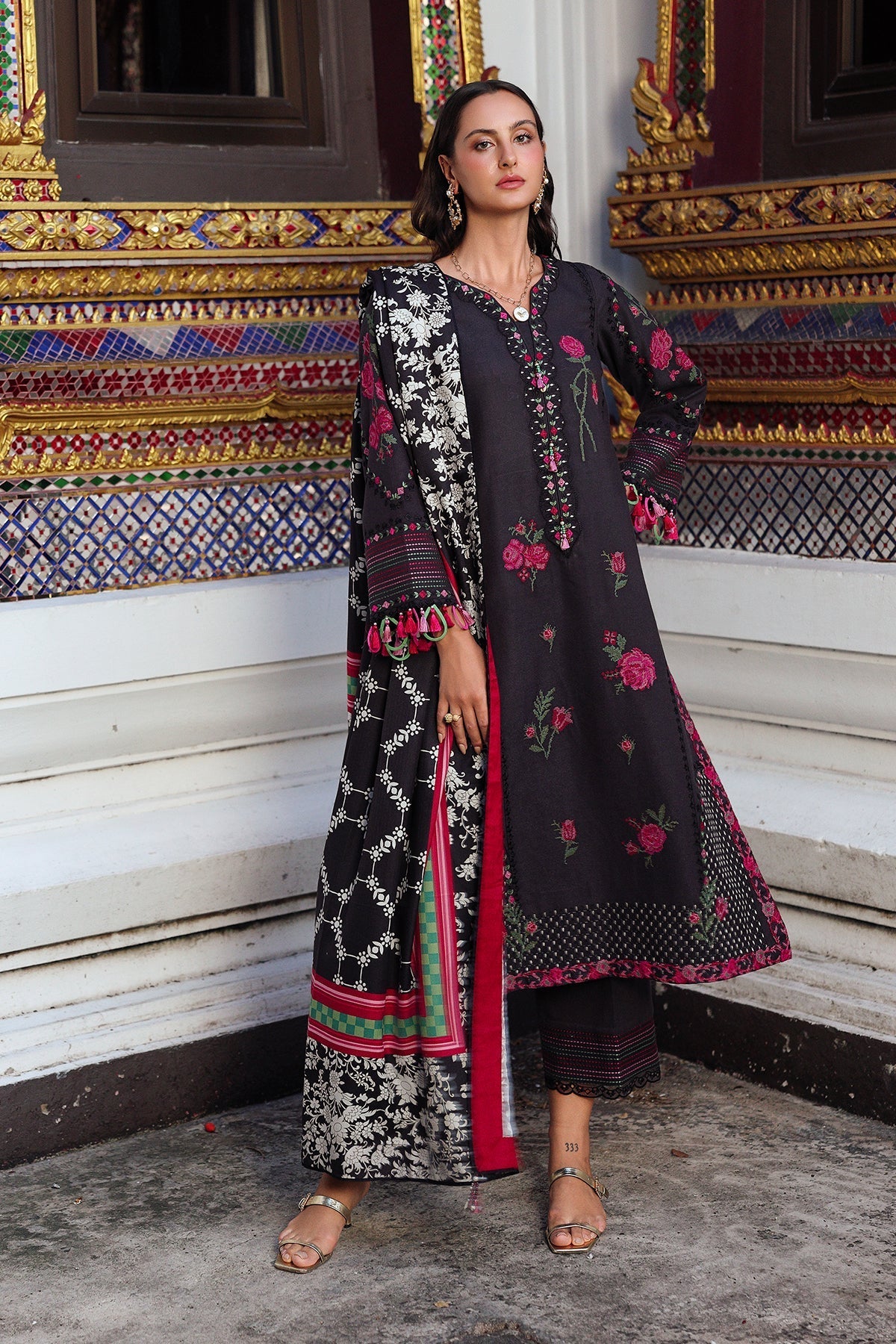 Charizma | Poshima Winters 25 | 3-pc Unstitched Wool Shawl Collection PSW5-05