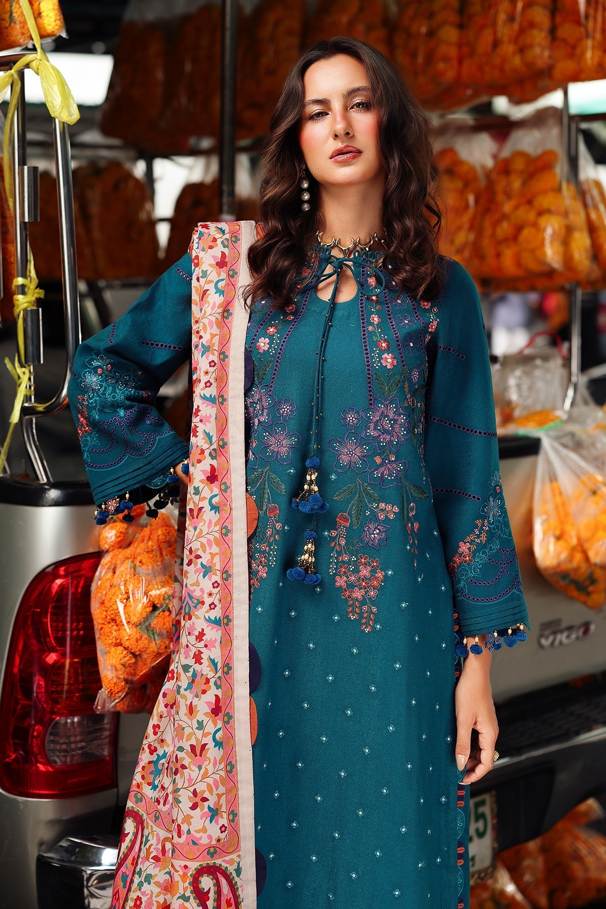 Charizma | Poshima Winters 25 | 3-pc Unstitched Wool Shawl Collection PSW5-06