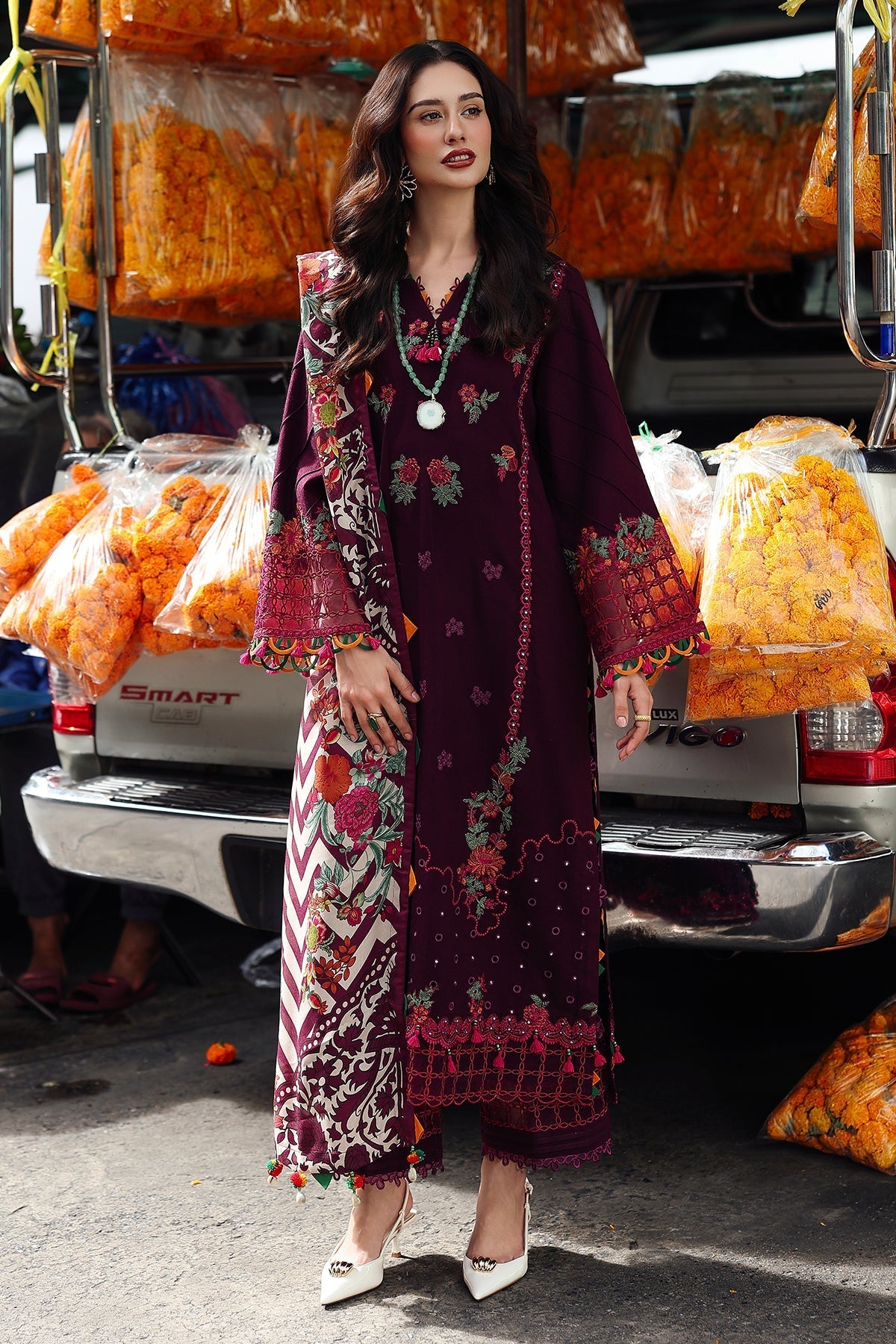 Charizma | Poshima Winters 25 | 3-pc Unstitched Wool Shawl Collection PSW5-02