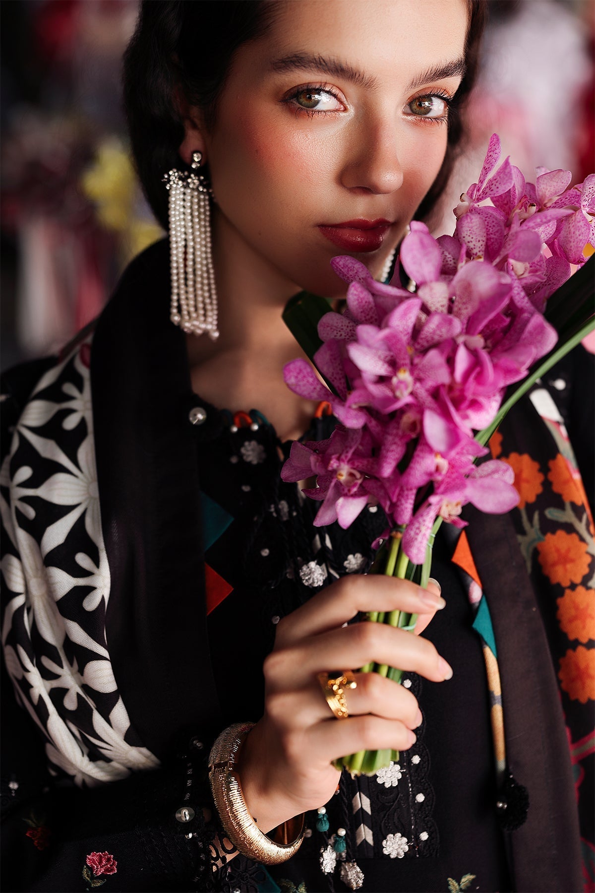 Charizma | Poshima Winters 25 | 3-pc Unstitched Wool Shawl Collection PSW5-07 - Official Charizma - Agha Fabrics UK