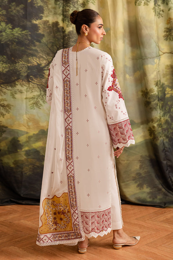 Marjjan | Guzel Lawn | SMC 207-A (White) - Official Marjjan - Agha Fabrics UK
