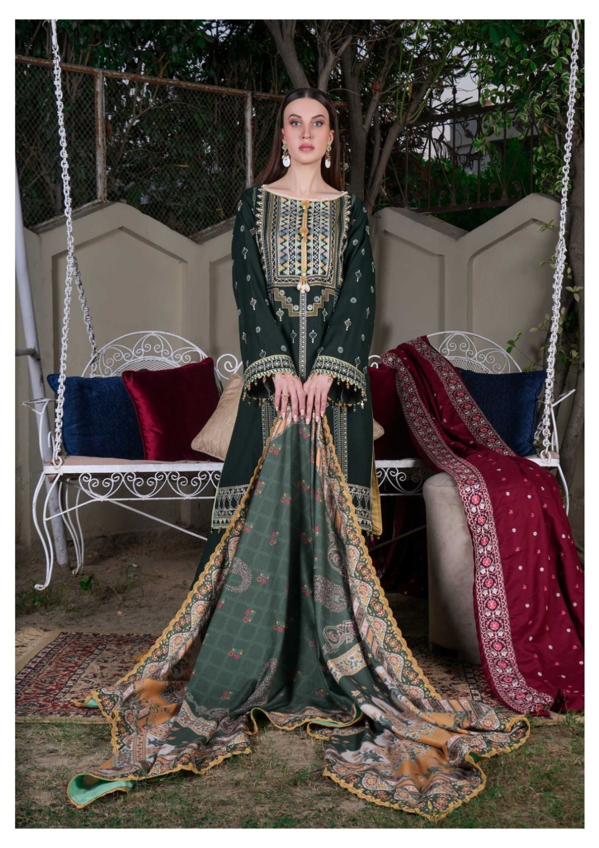 Winter Collection - La Elise - Zimistan - D#05 - Naz - Official La Elise - Agha Fabrics UK