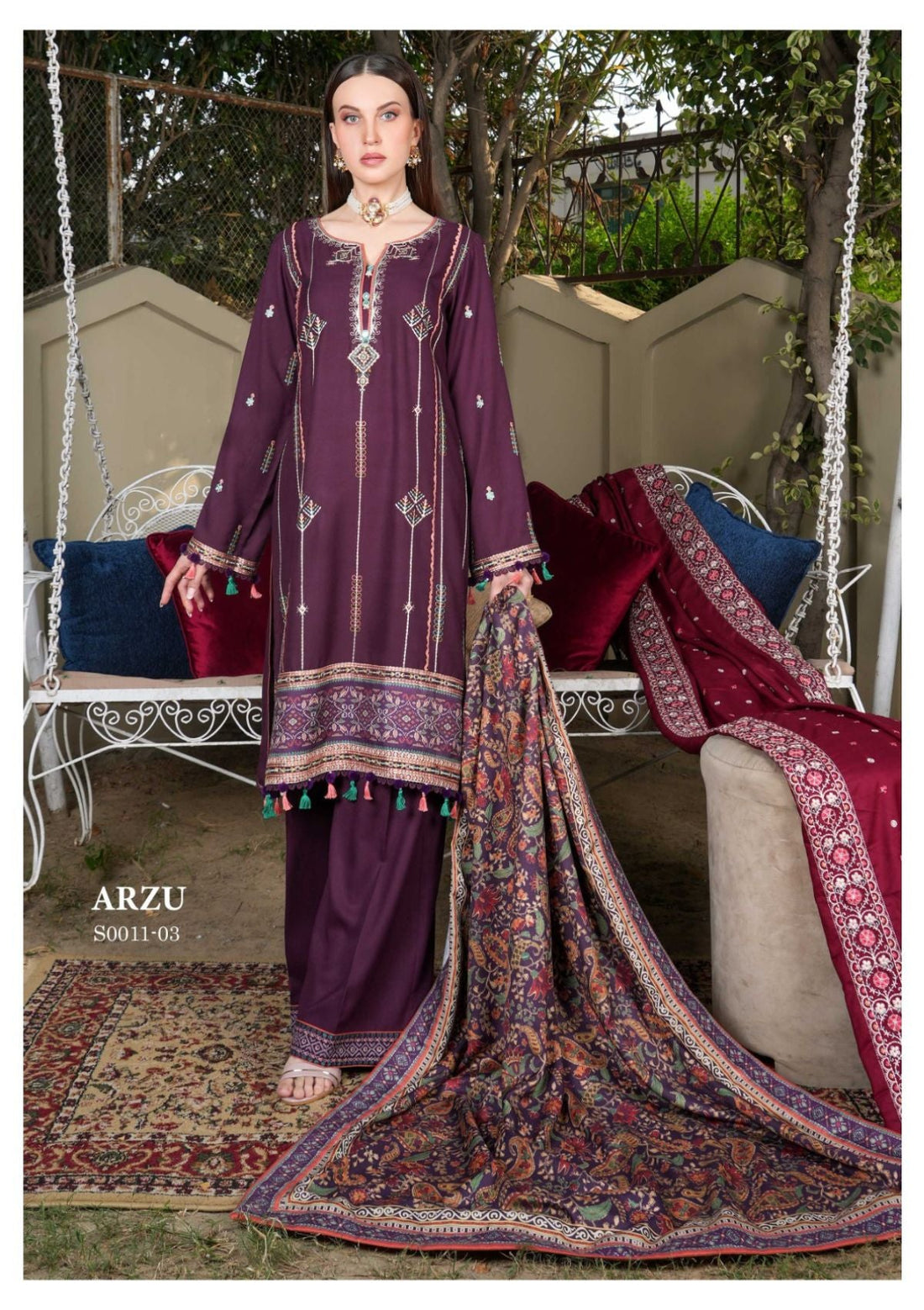 Winter Collection - La Elise - Zimistan - D#03 - Arzu - Official La Elise - Agha Fabrics UK