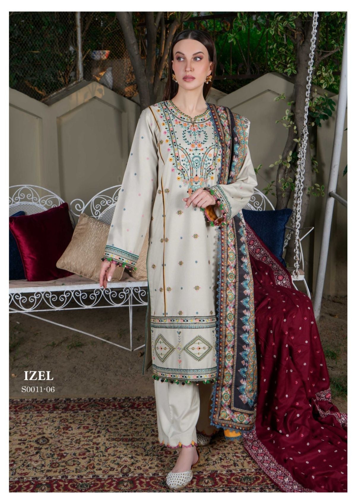 Winter Collection - La Elise - Zimistan - D#06 - Izel - Official La Elise - Agha Fabrics UK