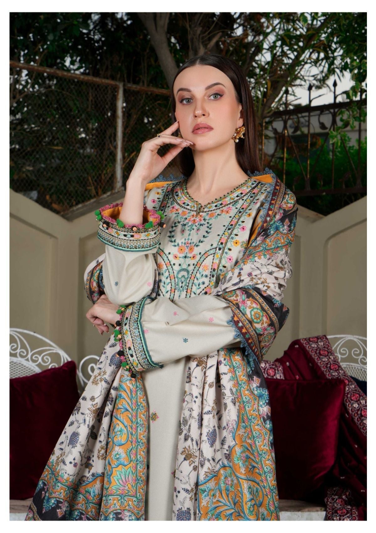 Winter Collection - La Elise - Zimistan - D#06 - Izel - Official La Elise - Agha Fabrics UK