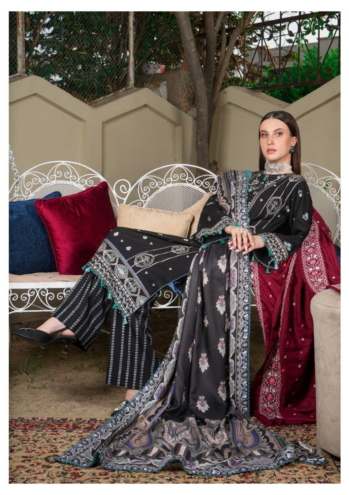 Winter Collection - La Elise - Zimistan - D#04 - Gara - Official La Elise - Agha Fabrics UK