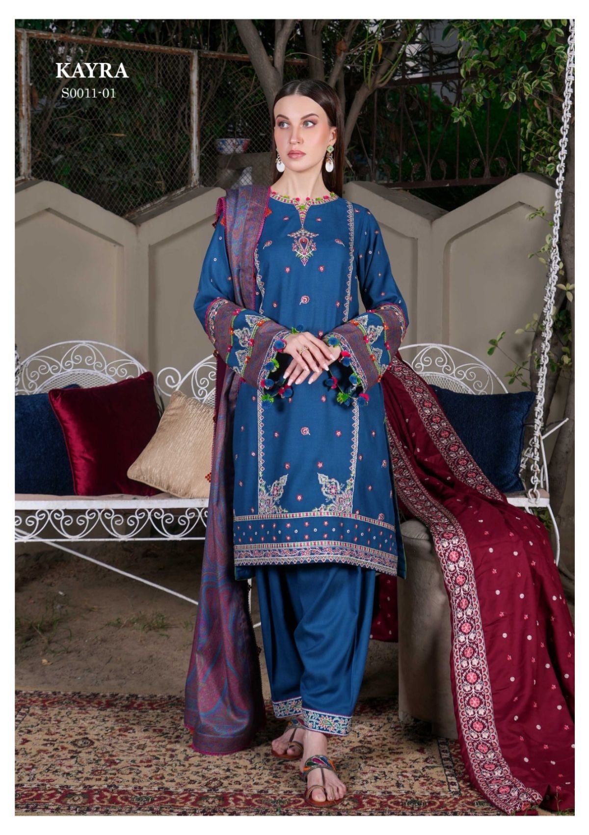 Winter Collection - La Elise - Zimistan - D#01 - Kayra - Official La Elise - Agha Fabrics UK