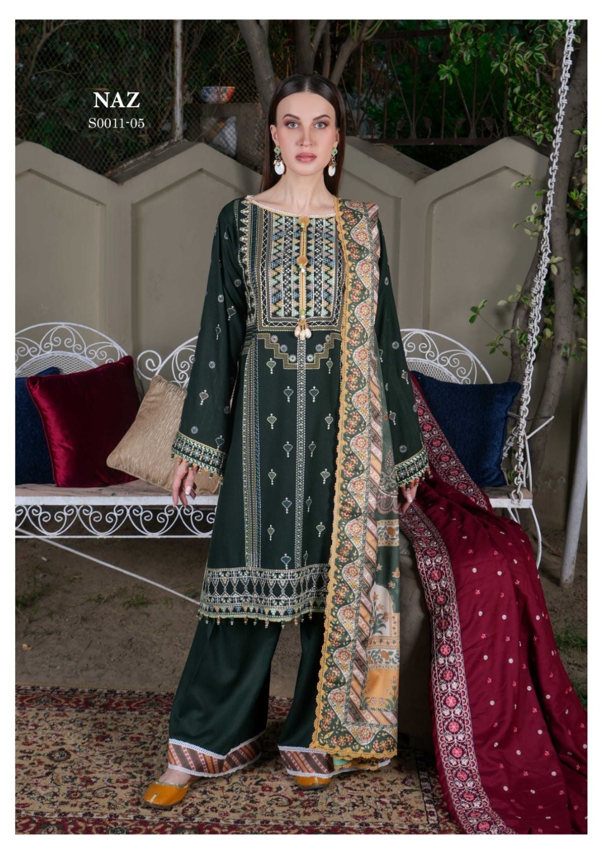 Winter Collection - La Elise - Zimistan - D#05 - Naz - Official La Elise - Agha Fabrics UK