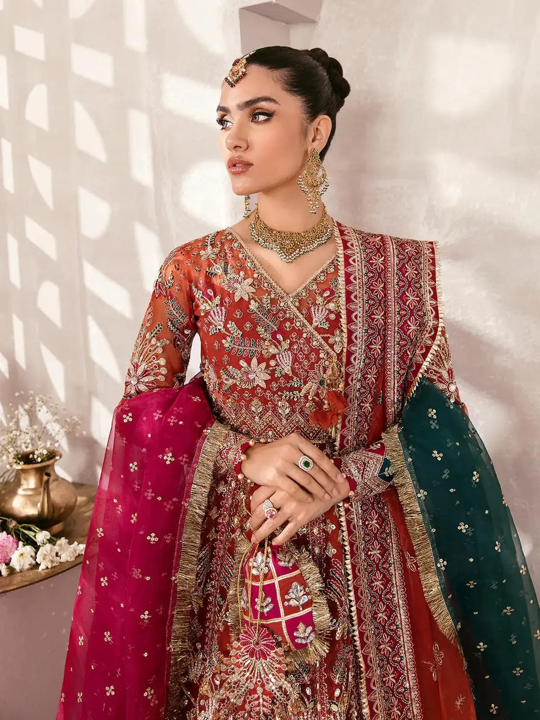 Gulaal | Wedding Formals | ZAIRA GL-WS-22V1-30 (RUST ANGRAKHA) - Official Gulaal - Agha Fabrics UK