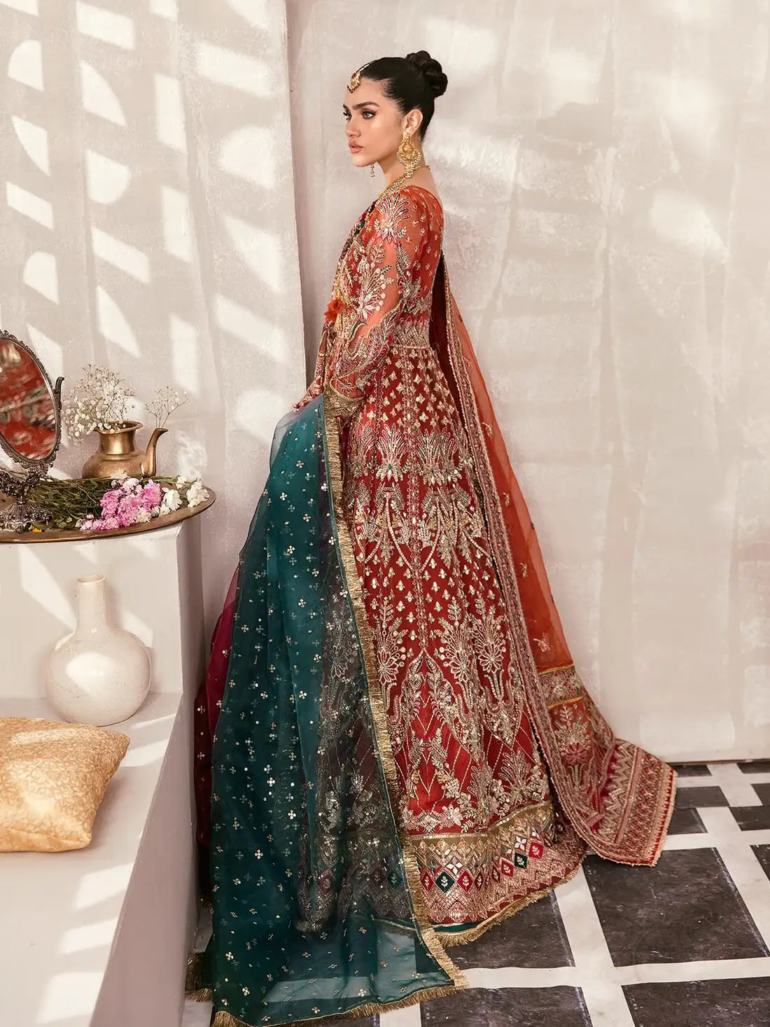 Gulaal | Wedding Formals | ZAIRA GL-WS-22V1-30 (RUST ANGRAKHA) - Official Gulaal - Agha Fabrics UK