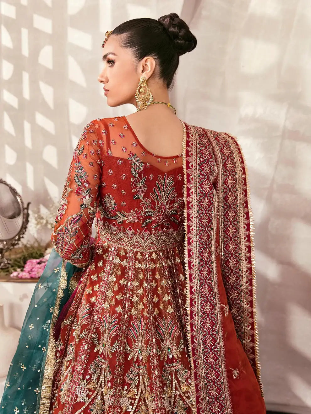 Gulaal | Wedding Formals | ZAIRA GL-WS-22V1-30 (RUST ANGRAKHA) - Official Gulaal - Agha Fabrics UK