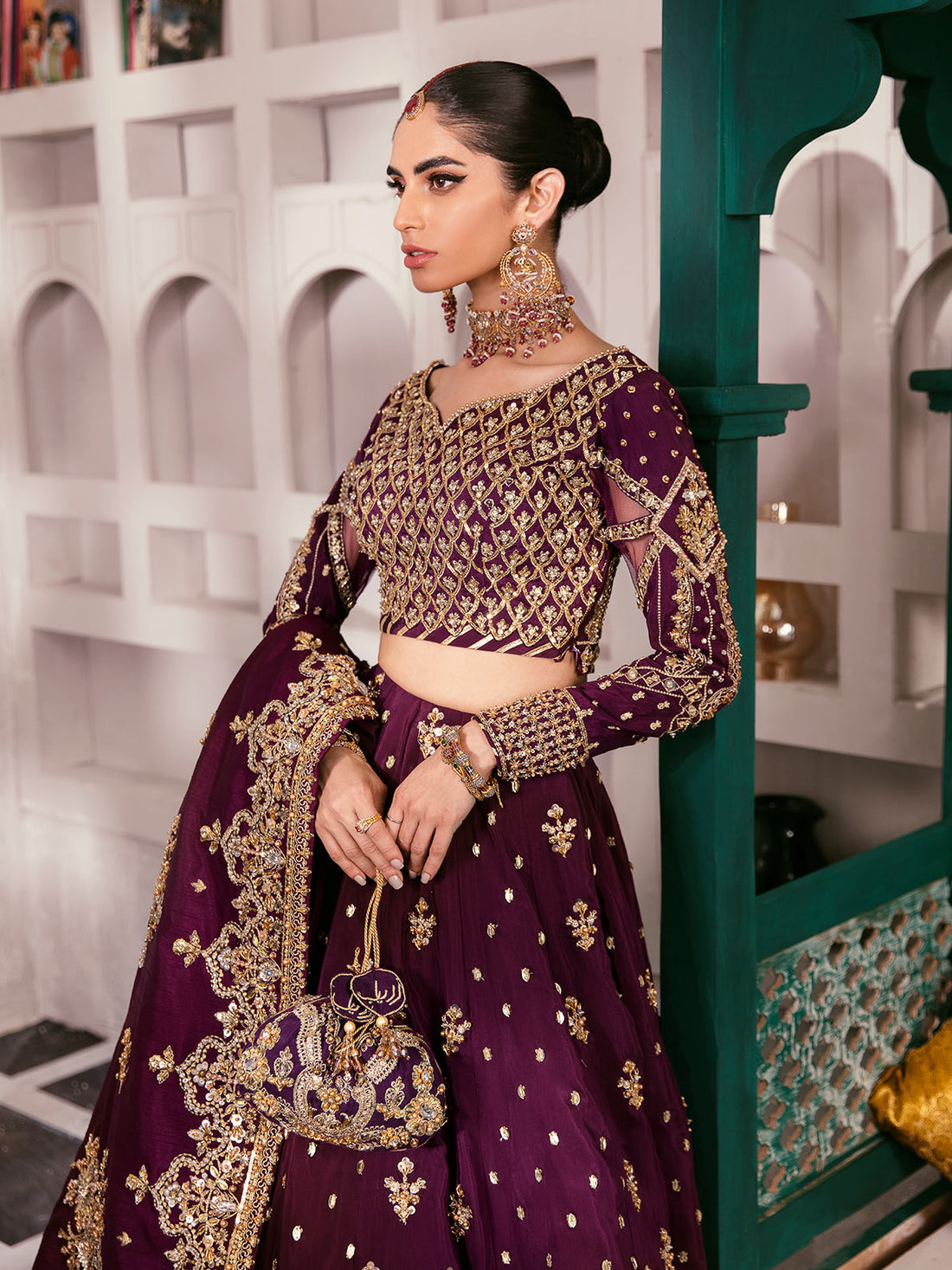 Gulaal | Wedding Formals | SHAZMINAH GL-WS-22V1-31 (LEHNGA AND CHOLI) - Official Gulaal - Agha Fabrics UK