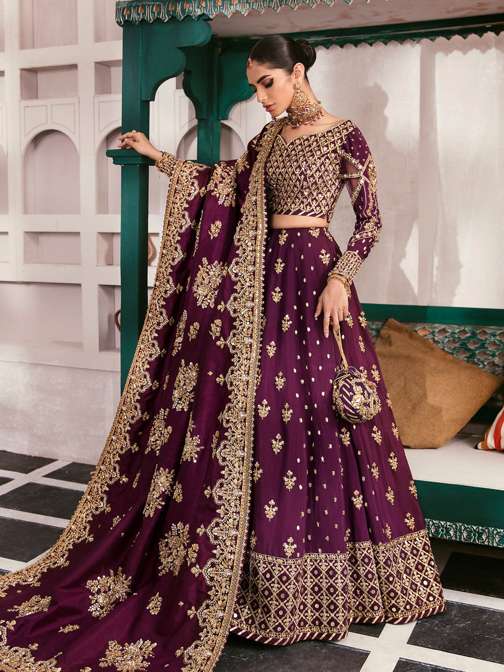 Gulaal | Wedding Formals | SHAZMINAH GL-WS-22V1-31 (LEHNGA AND CHOLI) - Official Gulaal - Agha Fabrics UK