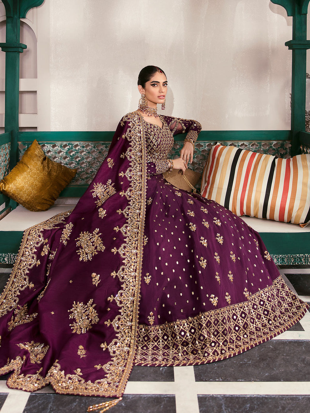 Gulaal | Wedding Formals | SHAZMINAH GL-WS-22V1-31 (LEHNGA AND CHOLI) - Official Gulaal - Agha Fabrics UK