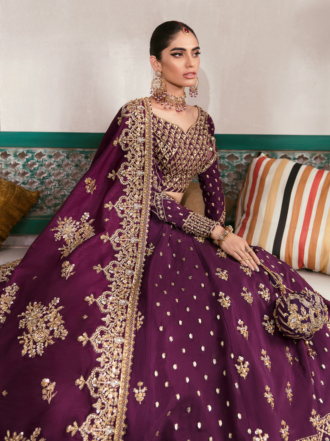 Gulaal | Wedding Formals | SHAZMINAH GL-WS-22V1-31 (LEHNGA AND CHOLI) - Official Gulaal - Agha Fabrics UK