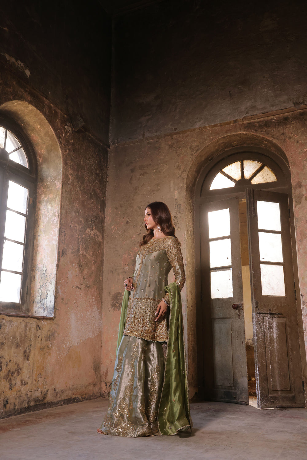 Wahaj M Khan | Banno Formals | Mint Lama Bano Outfit