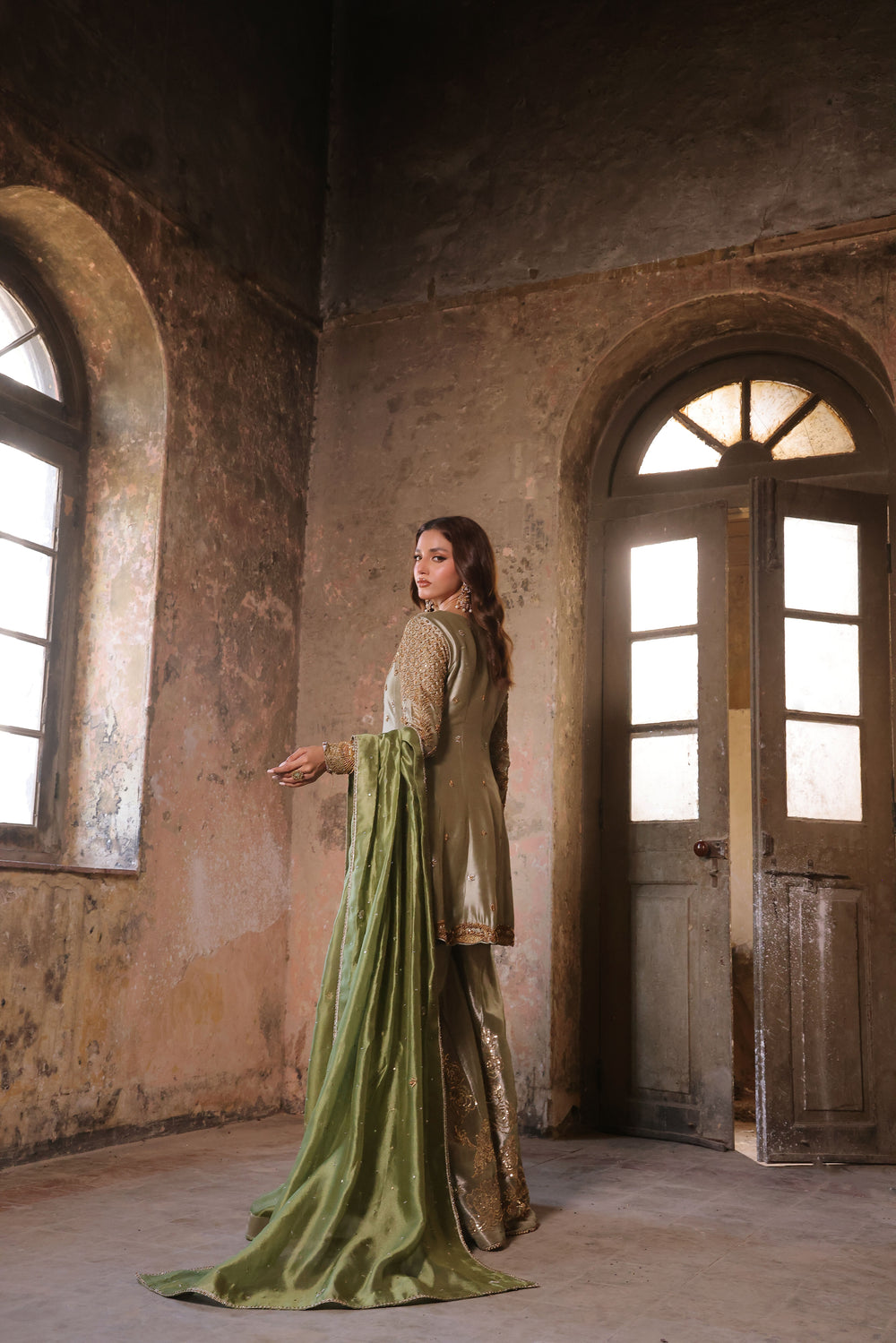 Wahaj M Khan | Banno Formals | Mint Lama Bano Outfit