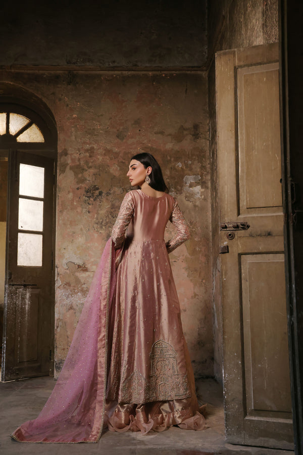 Wahaj M Khan | Banno Formals | Pale Pink Lama Tissue Bano