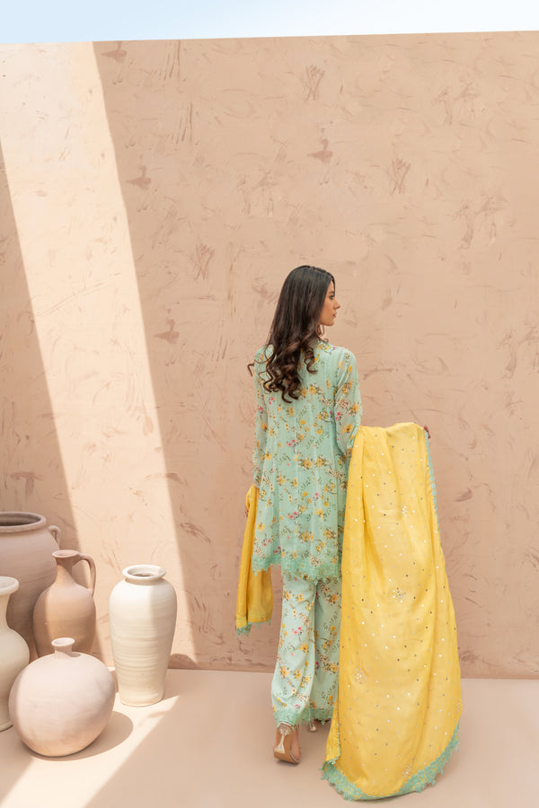 Wahaj M Khan | The Print Story | Ferozi Yellow TPS Peplum