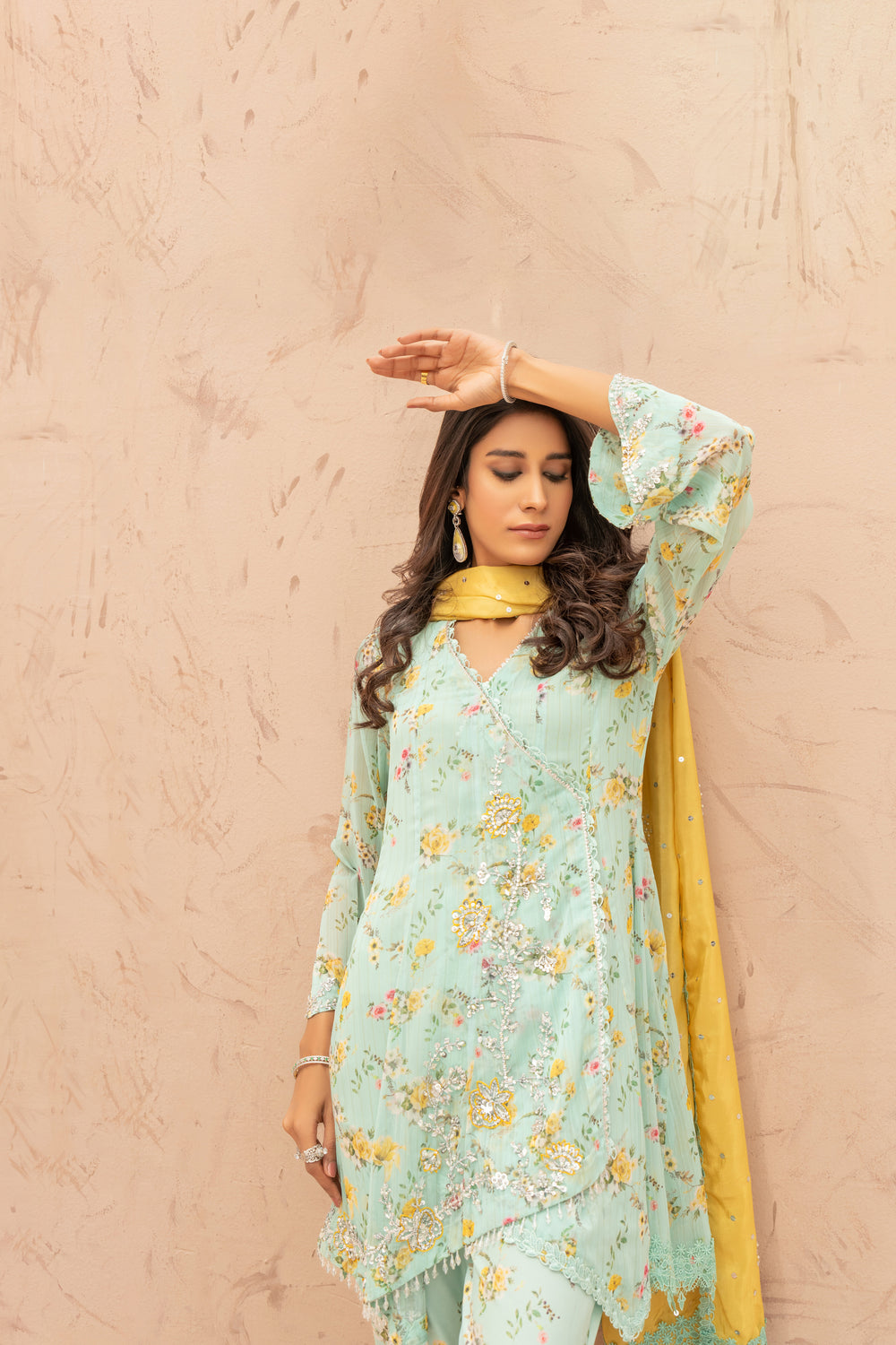 Wahaj M Khan | The Print Story | Ferozi Yellow TPS Peplum