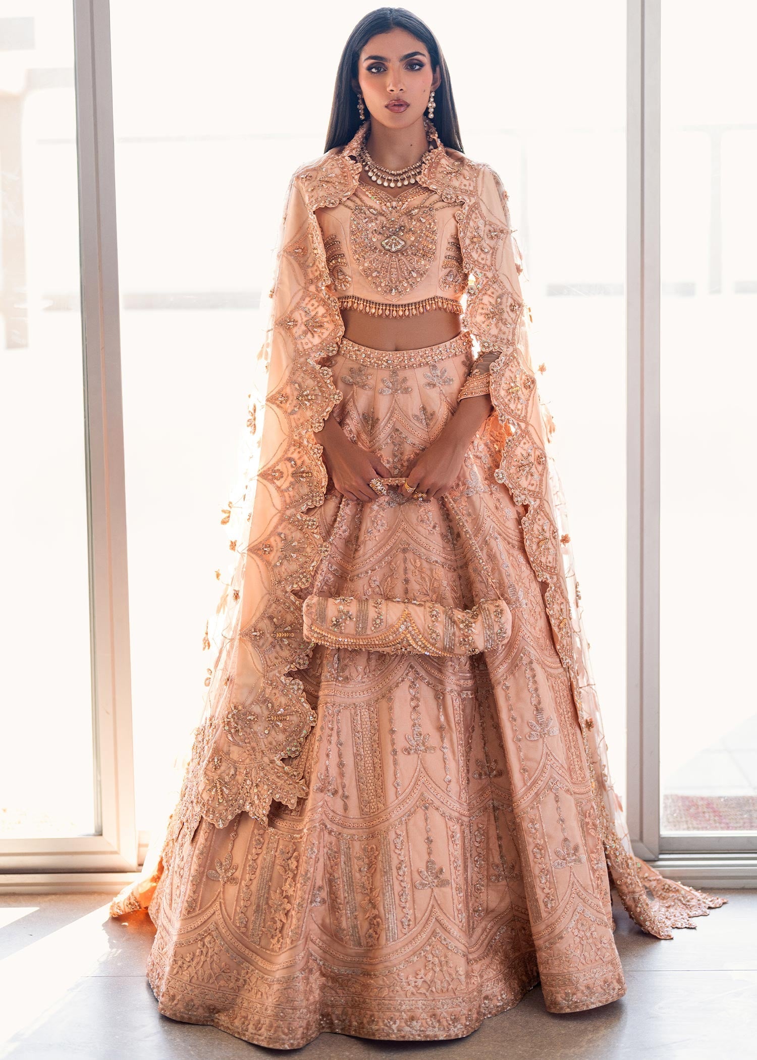 Waqas Shah | Amariage Luxury Formals | Coral Bliss