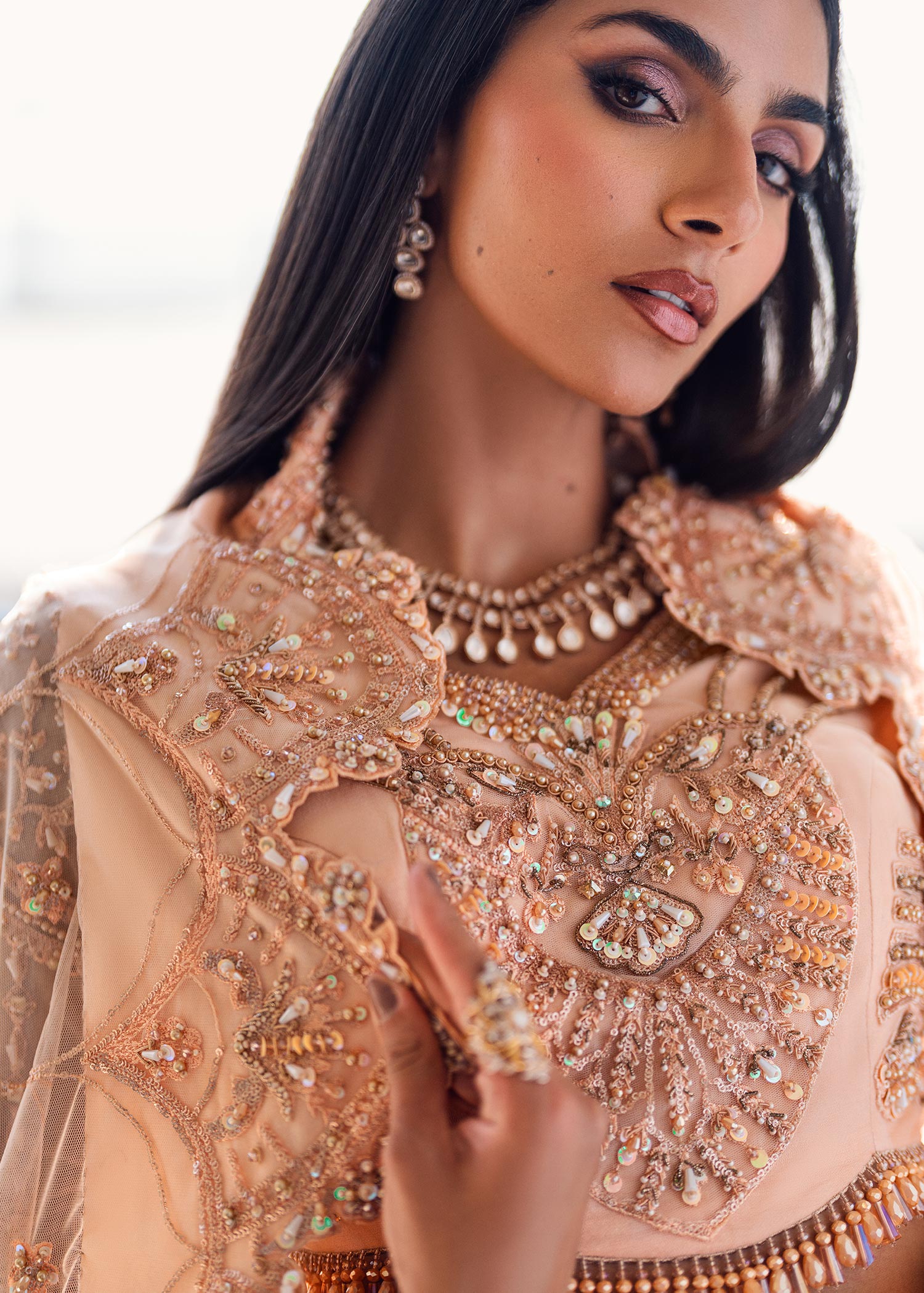 Waqas Shah | Amariage Luxury Formals | Coral Bliss