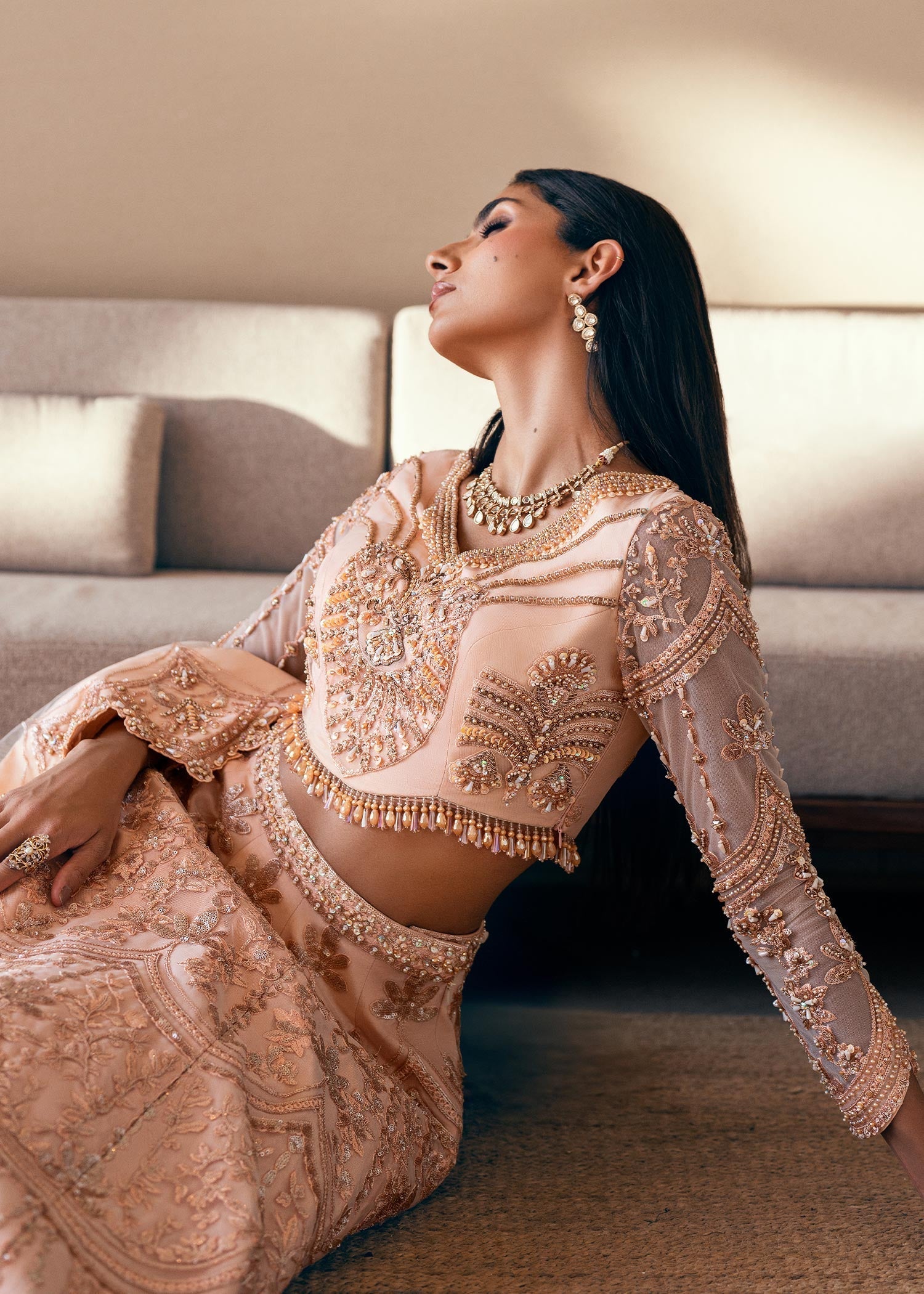 Waqas Shah | Amariage Luxury Formals | Coral Bliss