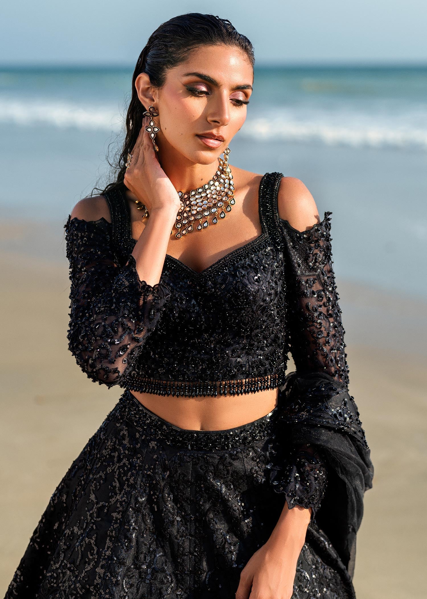 Waqas Shah | Amariage Luxury Formals | Black Musk