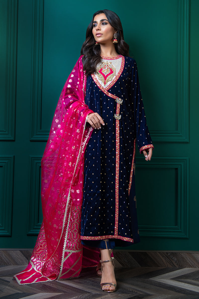 Wardha Saleem | Velvets Winter Fall 24 | Shalimar - Official Wardha Saleem - Agha Fabrics UK