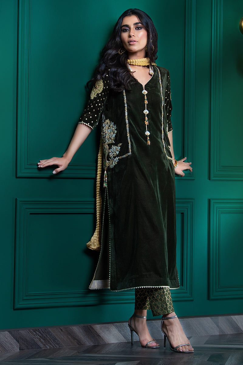 Wardha Saleem | Velvets Winter Fall 24 | Guldaan - Official Wardha Saleem - Agha Fabrics UK