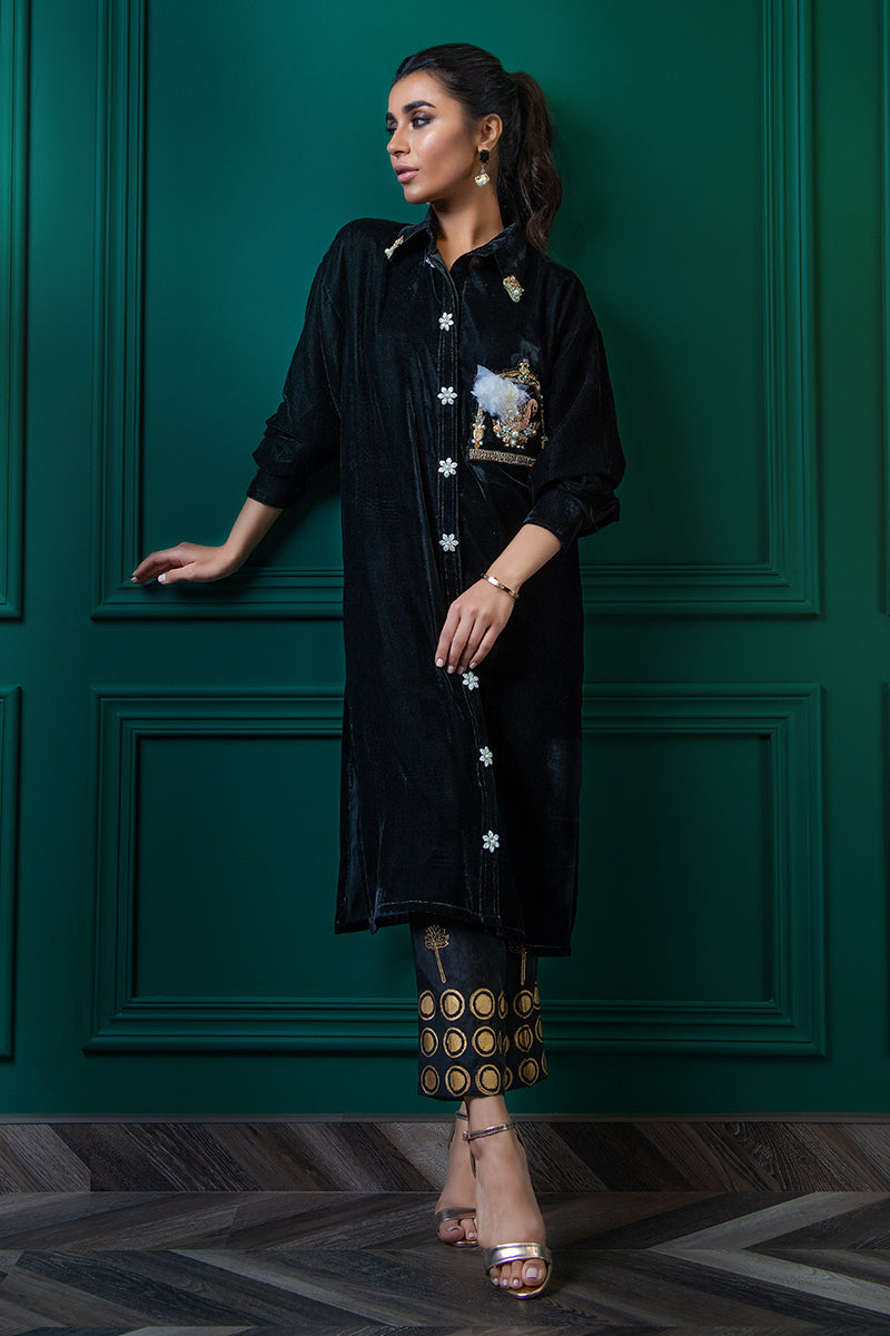 Wardha Saleem | Velvets Winter Fall 24 | Hans Raj - Official Wardha Saleem - Agha Fabrics UK