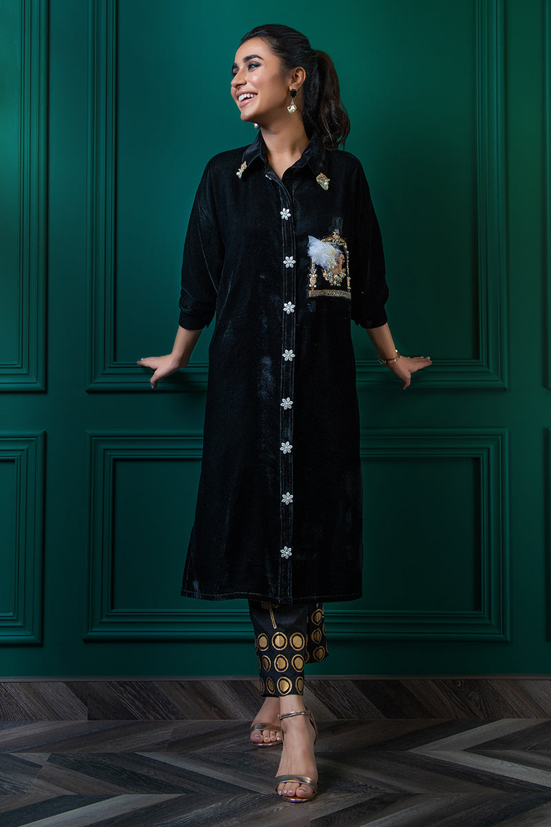 Wardha Saleem | Velvets Winter Fall 24 | Hans Raj - Official Wardha Saleem - Agha Fabrics UK