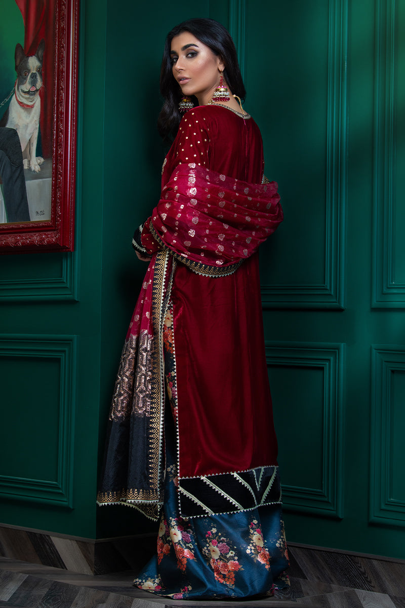 Wardha Saleem | Velvets Winter Fall 24 | Lal Bagh 2 - Official Wardha Saleem - Agha Fabrics UK