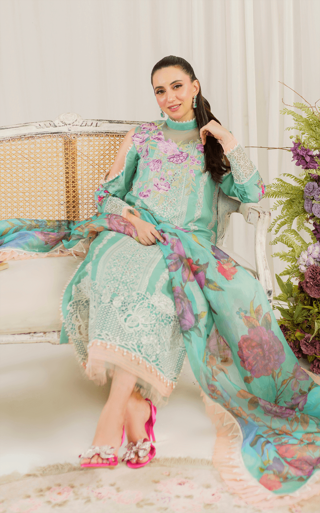 Asifa and Nabeel | Pretty in Pink Limited Edition | Water Lily (PP-3) -  Asifa and Nabeel Luxury - Original Designer Dress - House of Maryam