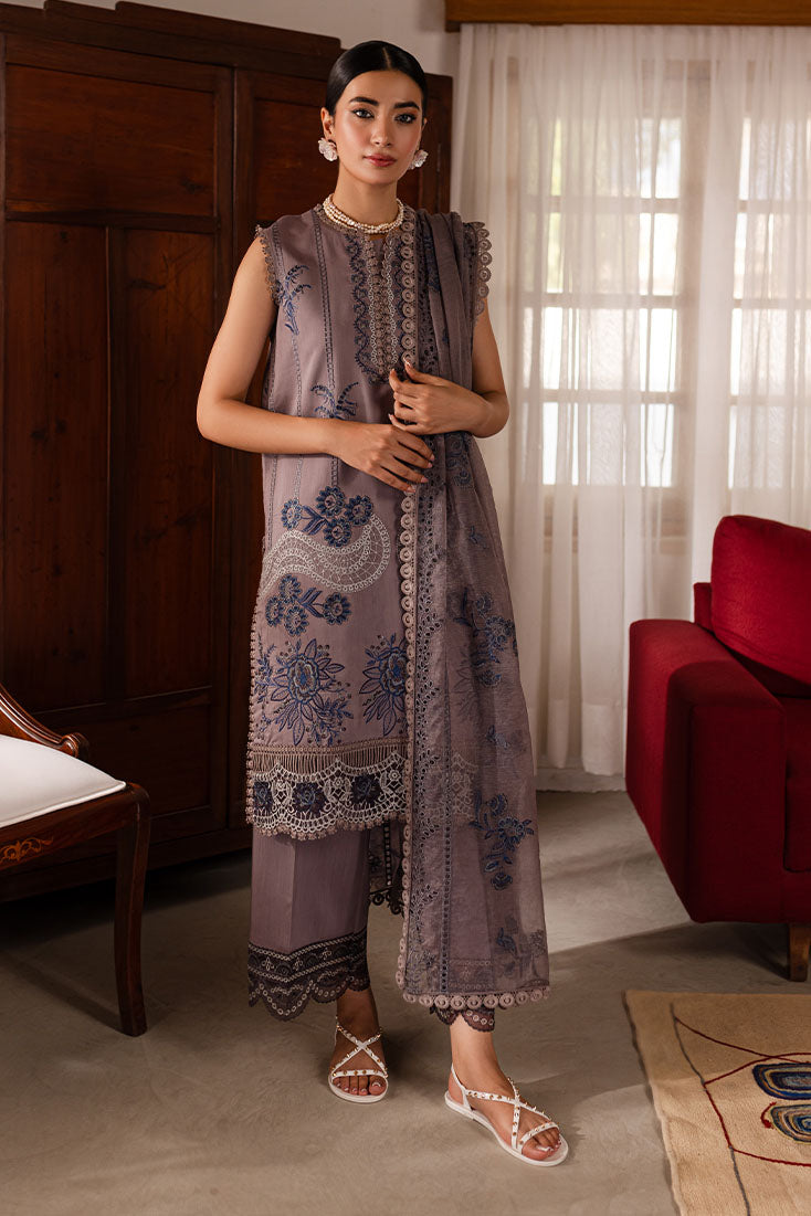 Marjjan | Aangan Embroidered Viscose | PEV-22 B (GREY) - Official Marjjan - Agha Fabrics UK