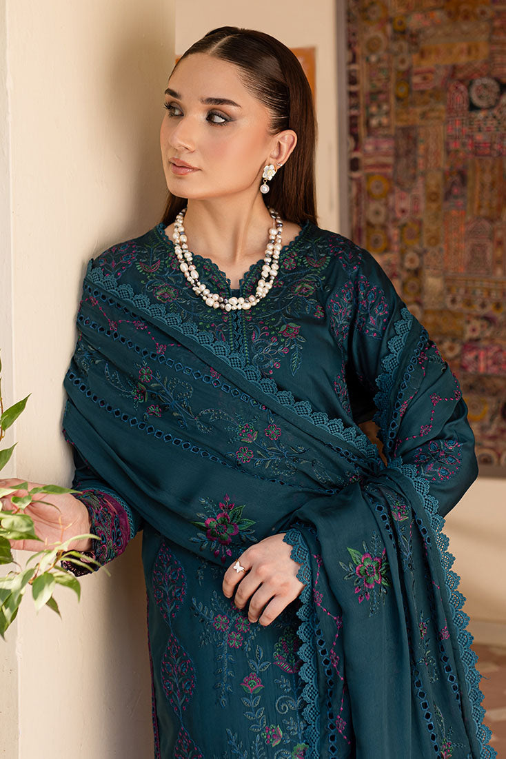 Marjjan | Aangan Embroidered Viscose | PEV-20 B (ZINC) - Official Marjjan - Agha Fabrics UK