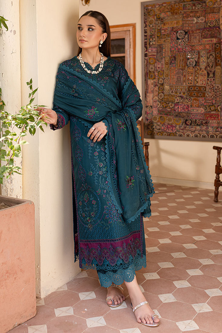 Marjjan | Aangan Embroidered Viscose | PEV-20 B (ZINC) - Official Marjjan - Agha Fabrics UK