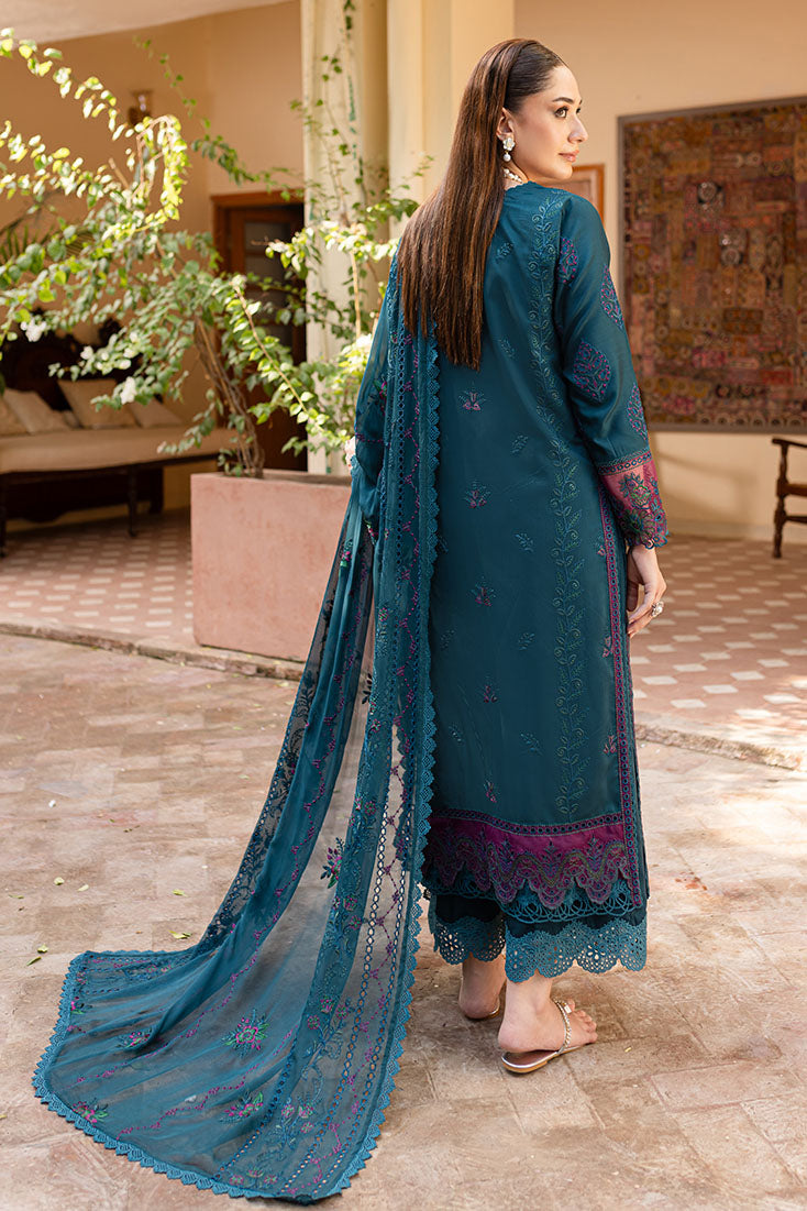 Marjjan | Aangan Embroidered Viscose | PEV-20 B (ZINC) - Official Marjjan - Agha Fabrics UK