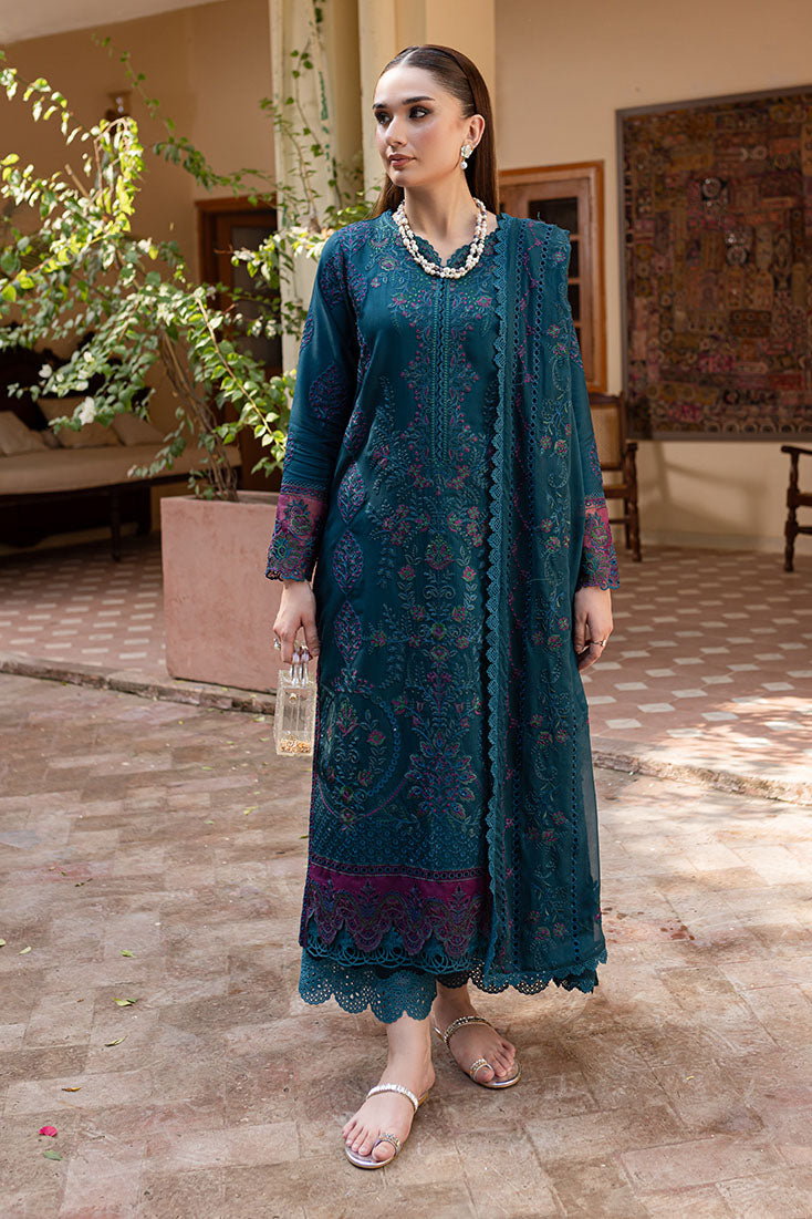 Marjjan | Aangan Embroidered Viscose | PEV-20 B (ZINC) - Official Marjjan - Agha Fabrics UK