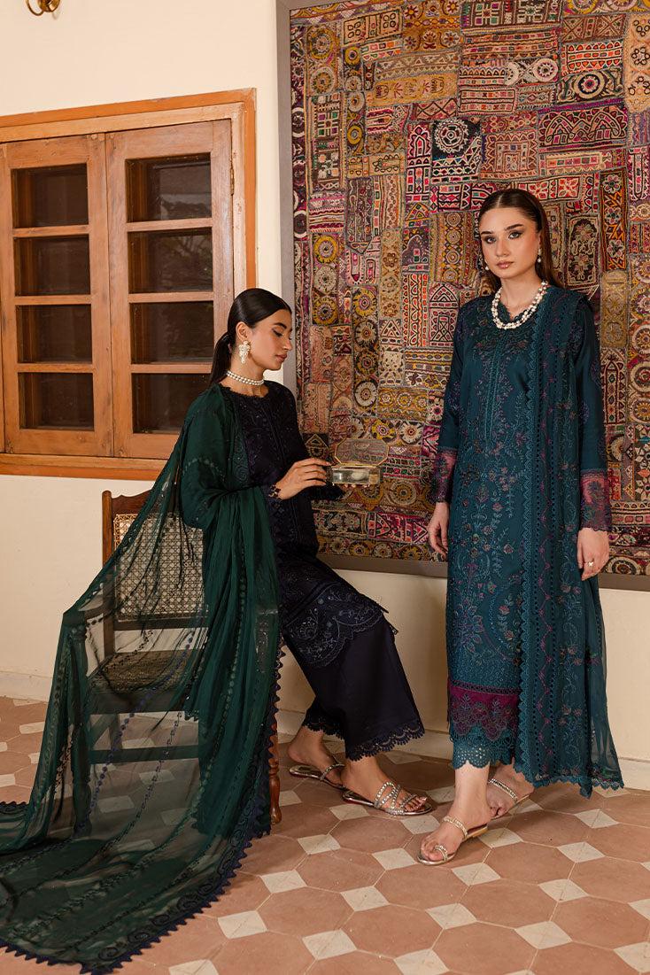 Marjjan | Aangan Embroidered Viscose | PEV-20 B (ZINC) - Official Marjjan - Agha Fabrics UK