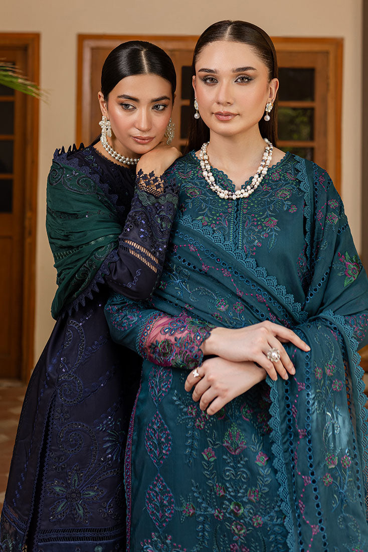 Marjjan | Aangan Embroidered Viscose | PEV-20 B (ZINC) - Official Marjjan - Agha Fabrics UK