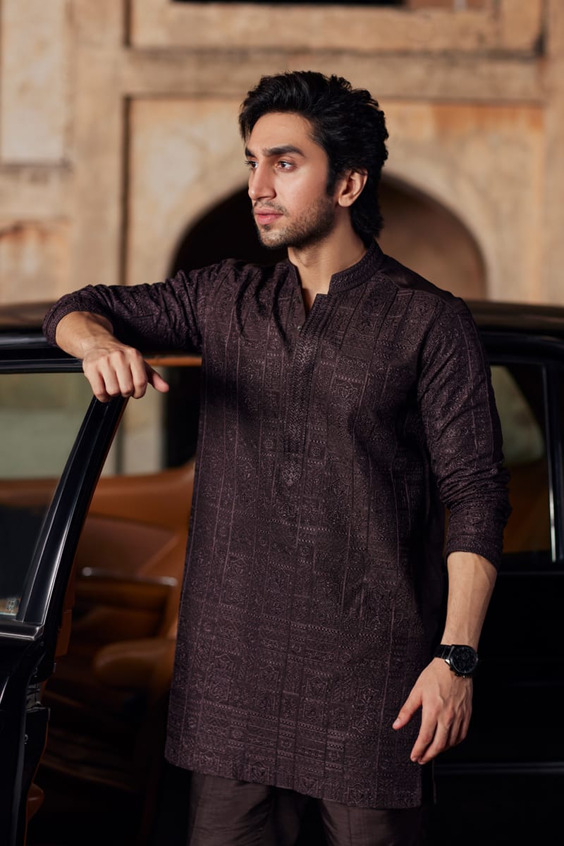 Pakistani Menswear | Qalamkar | BQ-06 - Official Qalamkar - Agha Fabrics UK