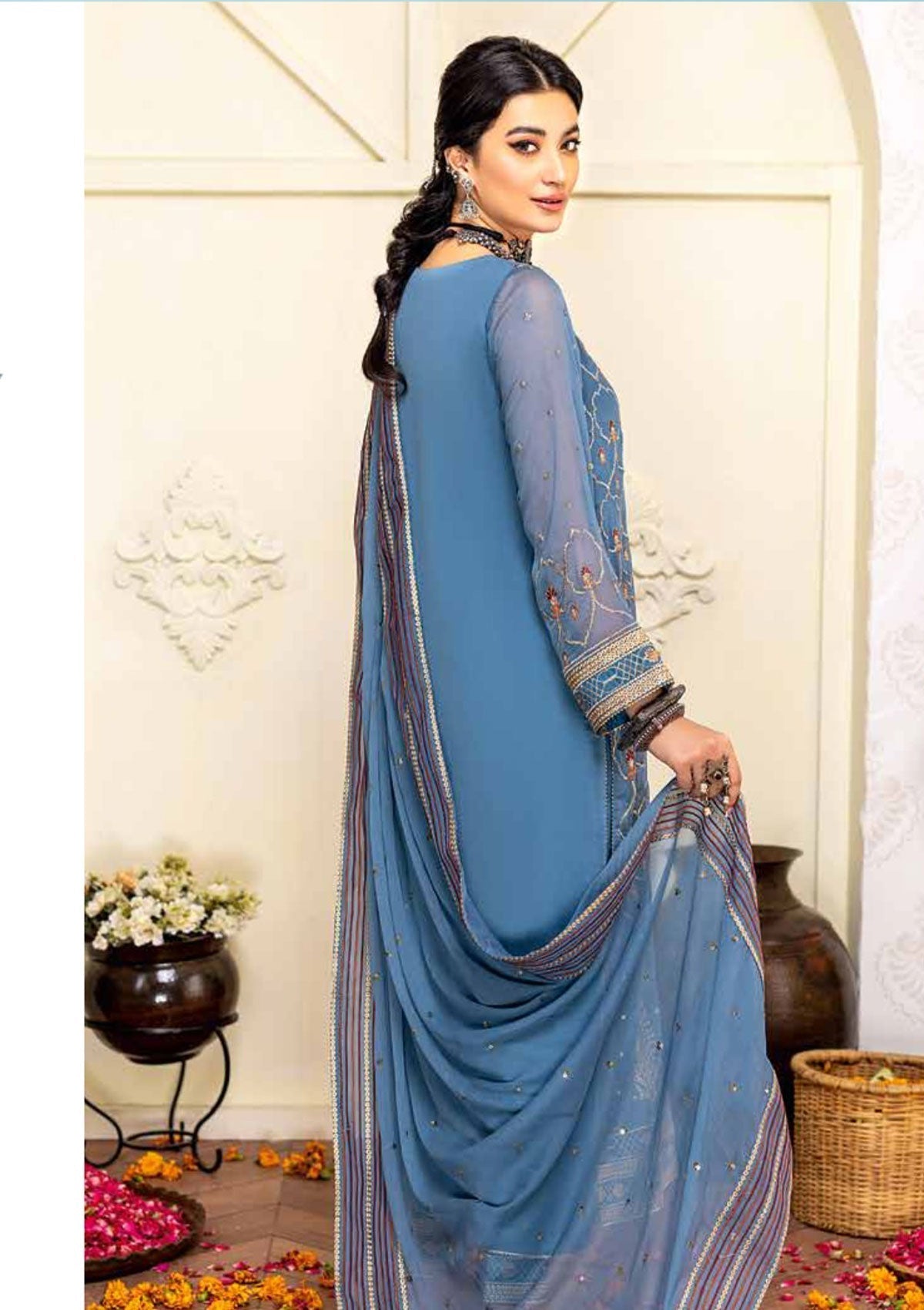 Winter Collection - Charizma - Polly Chiffon - V01 - CPC#02 - Official Charizma - Agha Fabrics UK